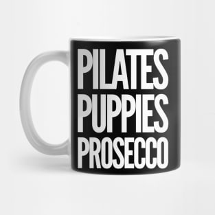 Pilates Puppies Prosecco Mug